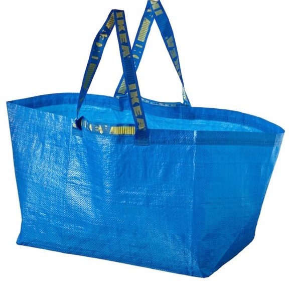 IKEA Blue Shopping Tote x2 - Picture 1 of 5